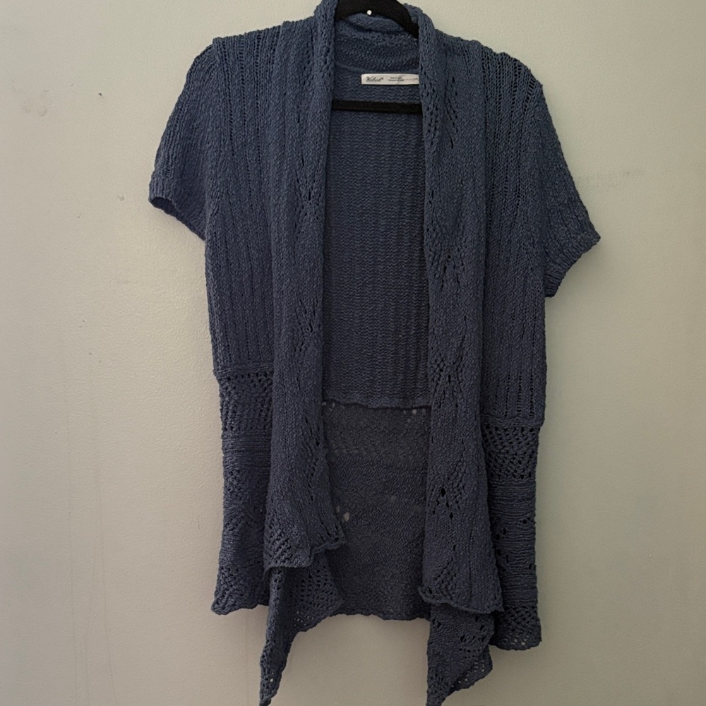 Woolrich Women's Blue Textured Cardigan